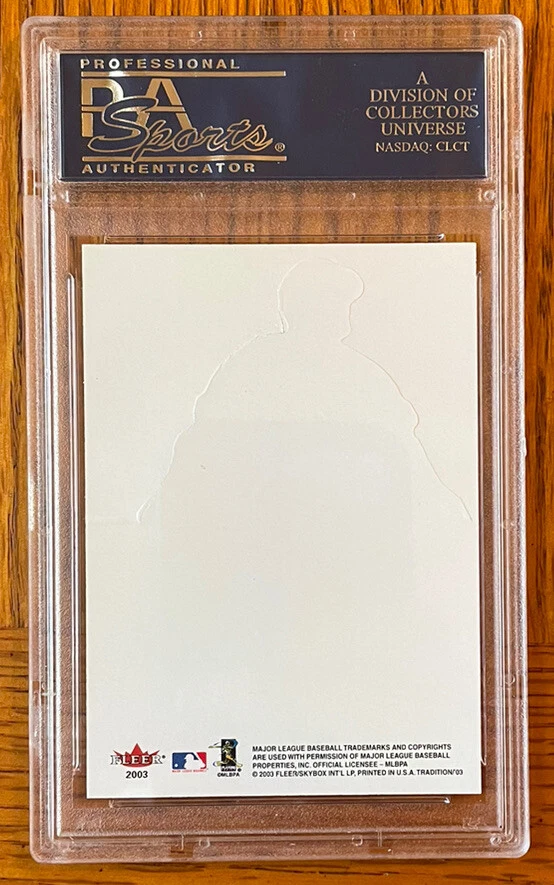 2003 Fleer Tradition Nomar Garciaparra Standouts Boston Red Sox Chicago PSA 9 - Image 2 of 2