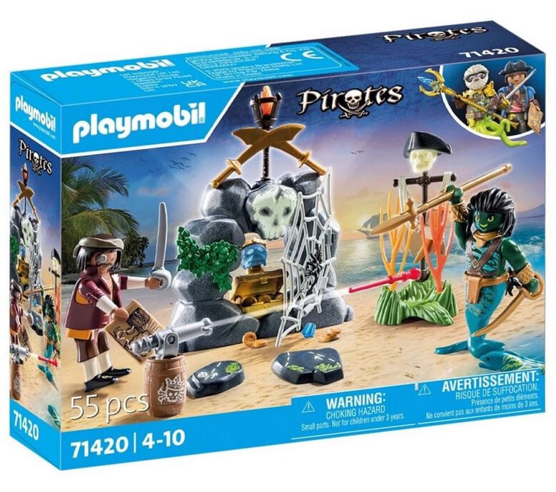 Playmobil Pirates Set 71420 Pirates Figures and Treasure Hunting