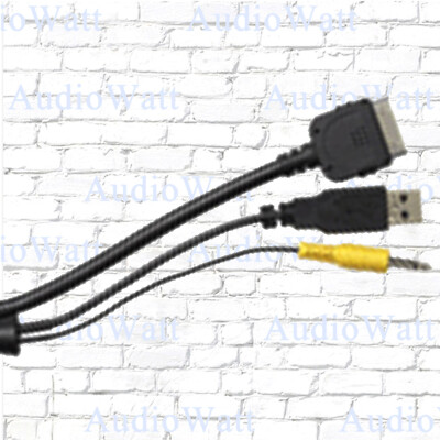 SONY RC-202IPV Cable for iPod iPhone Video Plug USB AUX Car Audio