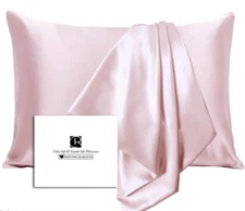 Ravmix Silk Pillowcase for Hair and Skin with Hidden Zipper, Both Sides 21 Momme