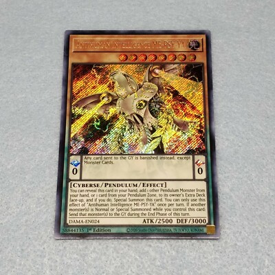 1x Yugioh Anti Human Intelligence ME PSY YA DAMA 1st Ed Secret Rare Card NM  | eBay