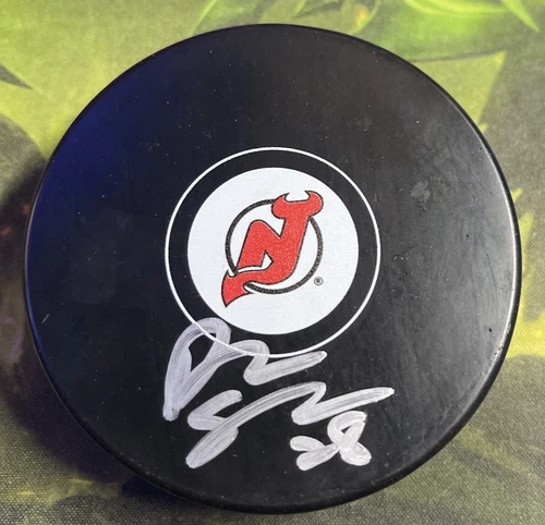 Damon Severson - Signed NHL Hockey Puck With Beckett COA - New Jersey Devils