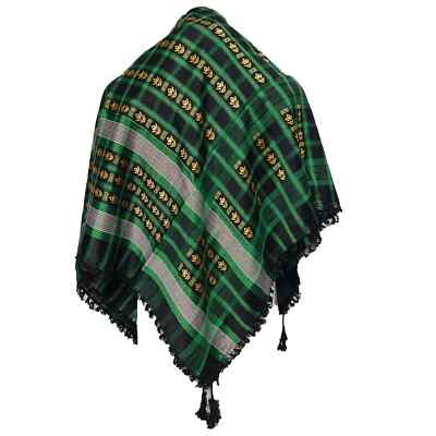 Unisex viele Farben grün schwarz arabisches Kopftuch Halstuch Arafat Keffiyeh Yashmagh