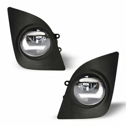 Par de luces antiniebla LED intermitentes con cable para Toyota Corolla L LE 2014 2015 2016 Foto 3 de 4