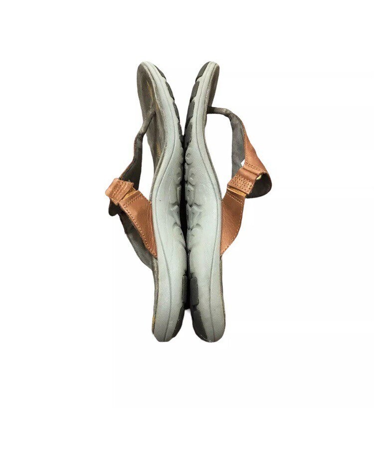 Merrell sandali donna taglia 10 US marrone mandolino pelle scarpe performance