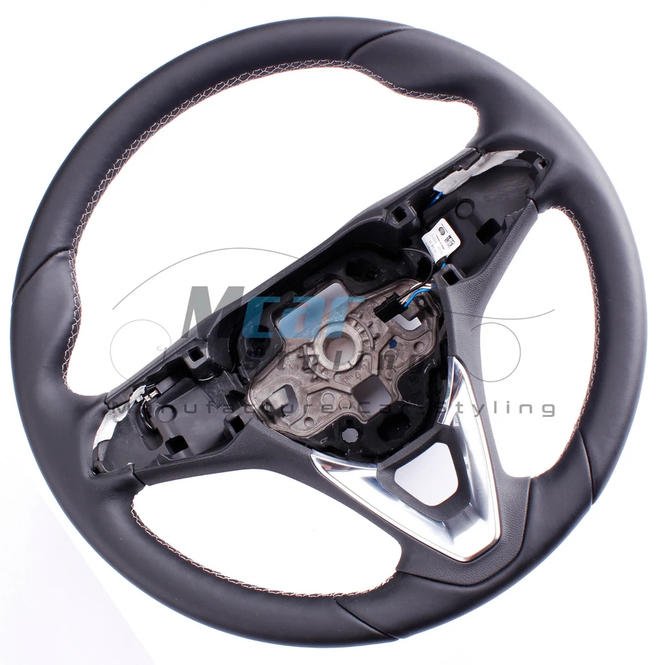 Lenkrad beziehen mit Leder für Opel Corsa E Bj. 2016 mit Lenkradheizung ⭐⭐⭐⭐⭐ - Bild 2 von 4