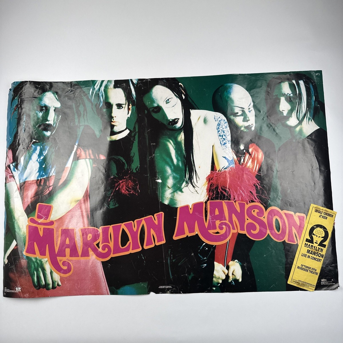 MARILYN MANSON☆非売品ポスター☆90s Vintage 90s Marilyn Manson poster P619 NEW as found