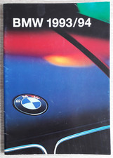 BMW Range Brochure 1993/94 - 3 Series 5 Series 7 Series 8 Series M3 M5