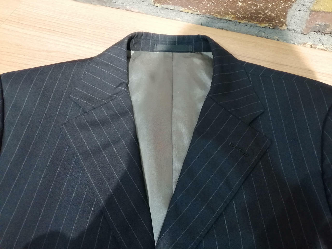 Burberry Black Label Nvy/L 3B Striped Suit