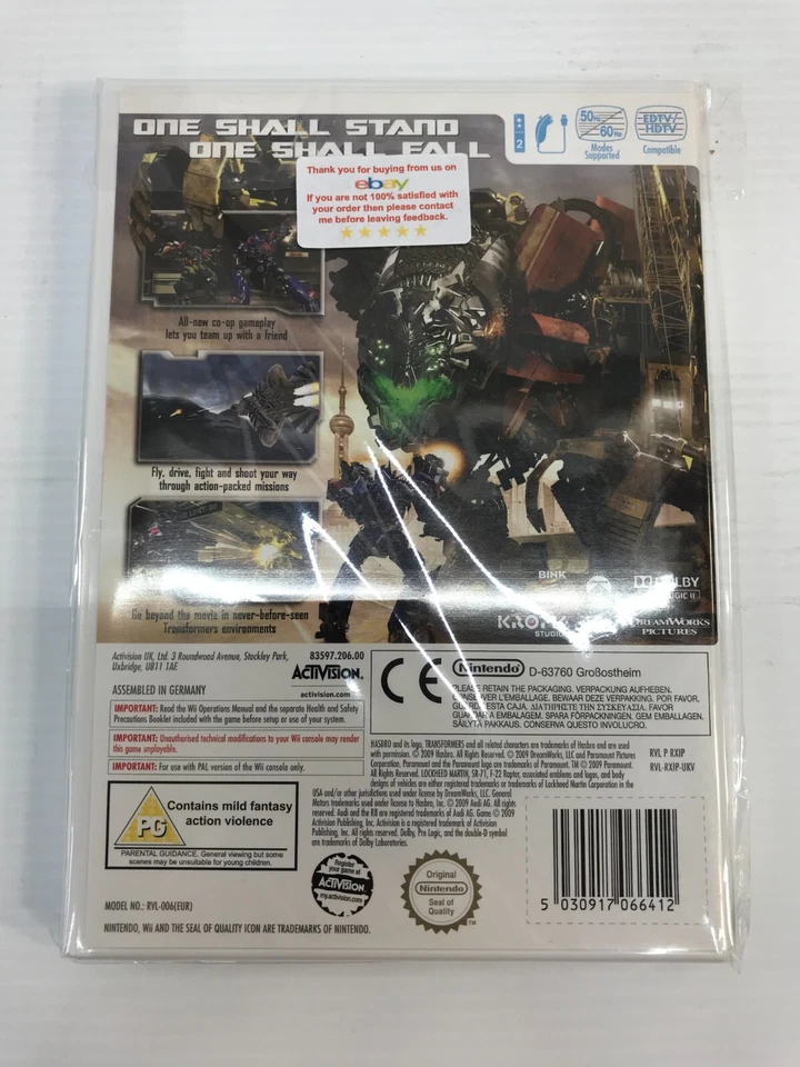 Transformers: Revenge Of The Fallen -- Wii PAL VERSION -- - Image 3 of 4