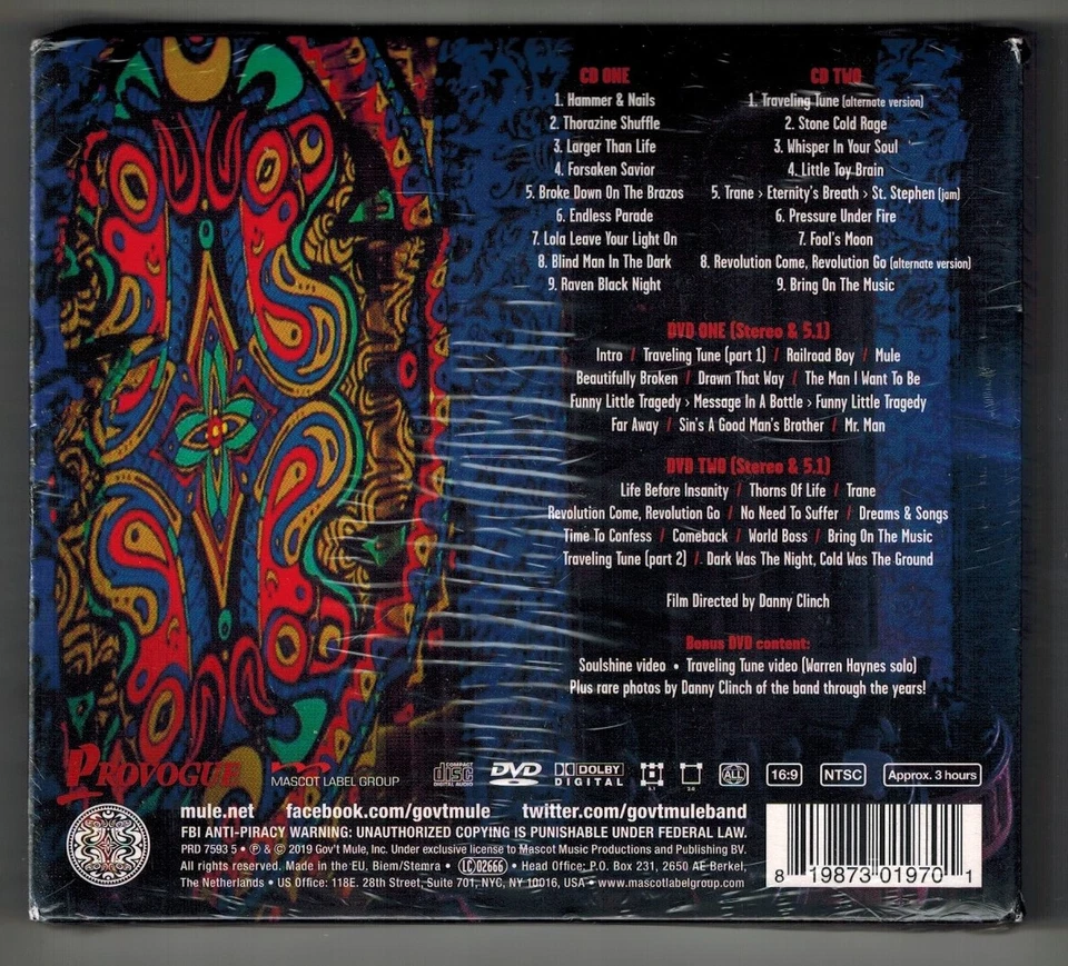 Gov't Mule - Bring On The Music - Live Capitol Theatre (2CD+2DVD) - Neu + OVP - Bild 2 von 2