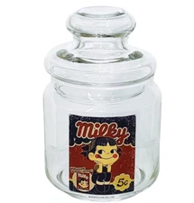 Fujiya Peko chan Canister Food Container Pot Retro Pattern Sunart Brand New!