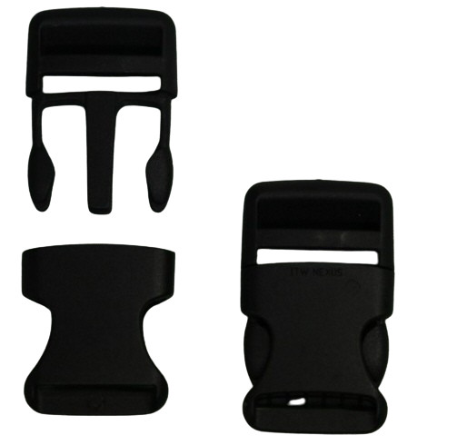 2 StüCk Steckschnallen SteckschließEn 30 Mm Schwarz-image