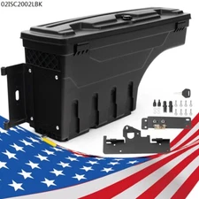 Truck Bed Storage Box Toolbox Left Side Fit for Toyota Tacoma 2005-2020 4-Door
