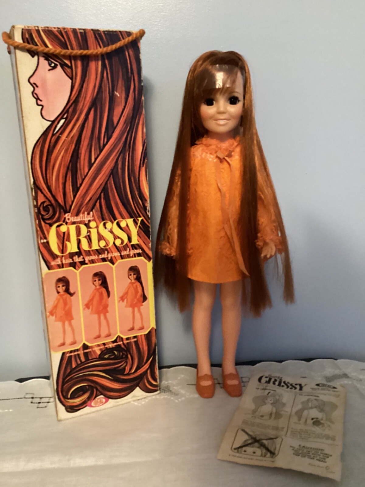 Vintage 1969 Ideal Beautiful Crissy Doll 18" Doll with Box