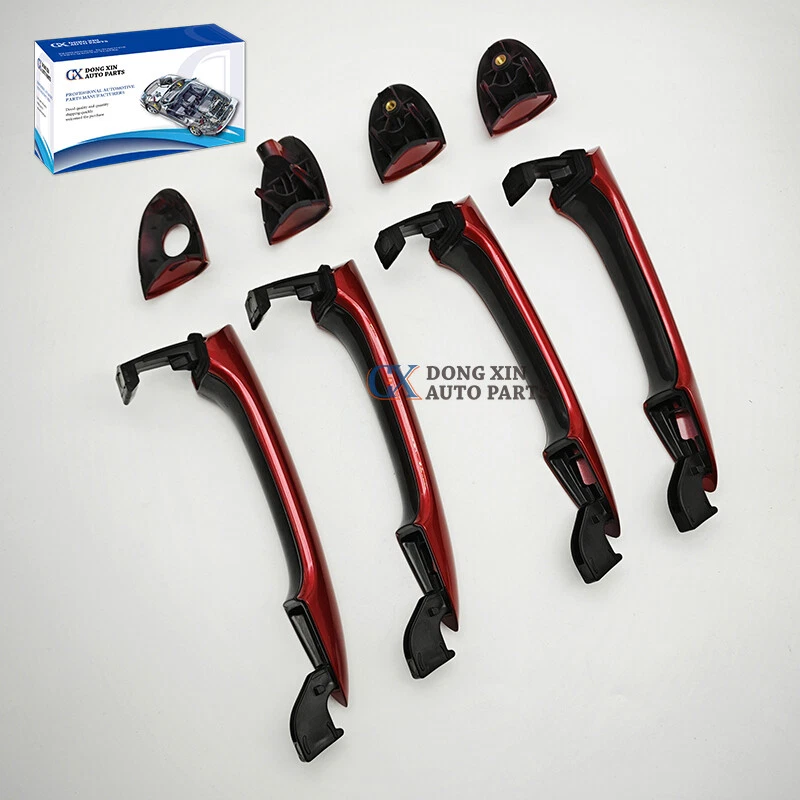 1 Lot (4 Pcs) Red Fit For 2011-2014 Hyundai Sonata Exterior Door Handle Foto 4 de 4