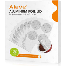 Aieve 120Pcs Aluminum Foil Seals Lid for Reus...