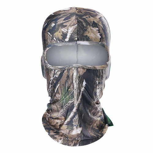 Camo Tree Printed Full Face Mask Sun UV Protection Balaclava Tactical Sun Hood - Picture 6 of 9