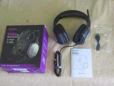 EKSA-- E1000--7.1 Gaming Headset ---PS5---PS4--Nintendo Switch--PC