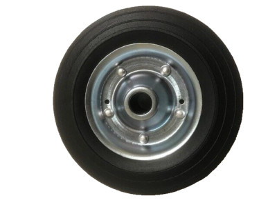 Stützrad Vollgummi für Wohnwagen oder Anhänger 200 x 50 mm - 1671