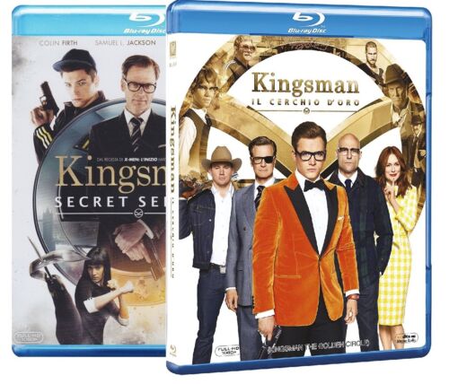 KINGSMAN COLLECTION 2 FILM (2 BLU-RAY) Colin Firth, Samuel L. Jackson - Foto 1 di 5