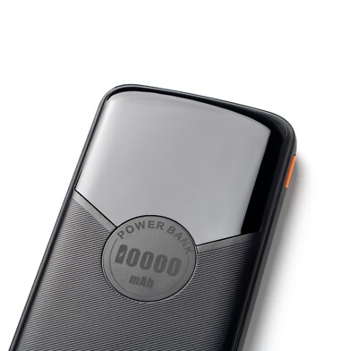 10000mAh black Power Bank Portable Charger Fast Charging durable for cell phone