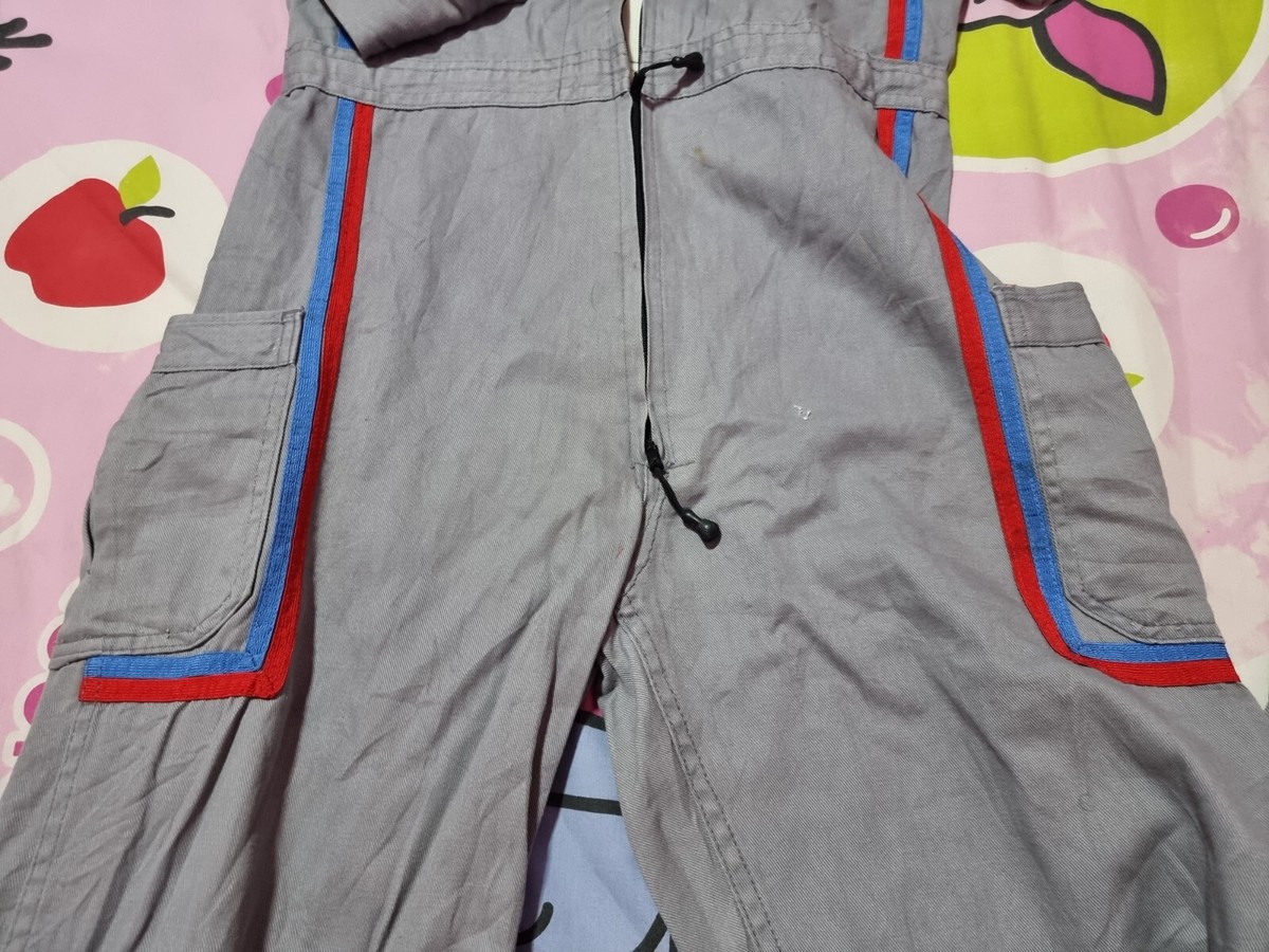 オーバーオール euro vintage 80s 90s Vintage 80s 90s Skidz Overalls Red Black Blue Flannel