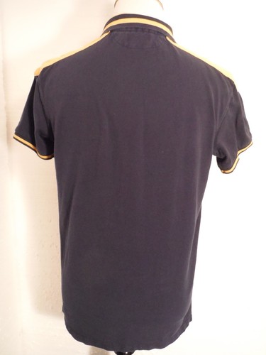 Vintage Polo Ralph Lauren 67 Big P Mens Blue & Yellow Polo Shirt Men's Medium M - Picture 6 of 9