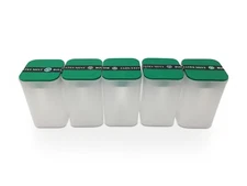 X5 US Mint American Silver Eagle Square Coin Tubes Lot Of 5 Genuine ASE Plastic