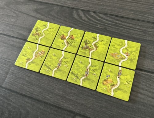 Carcassonne 20th Anniversary | 8 Straight Wavy Road Tiles | Official Game Pieces - Picture 2 of 9