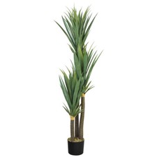 Yucca Palmlilie Kunstpflanze Plastikpflanze Künstliche Pflanze 150 cm Decovego