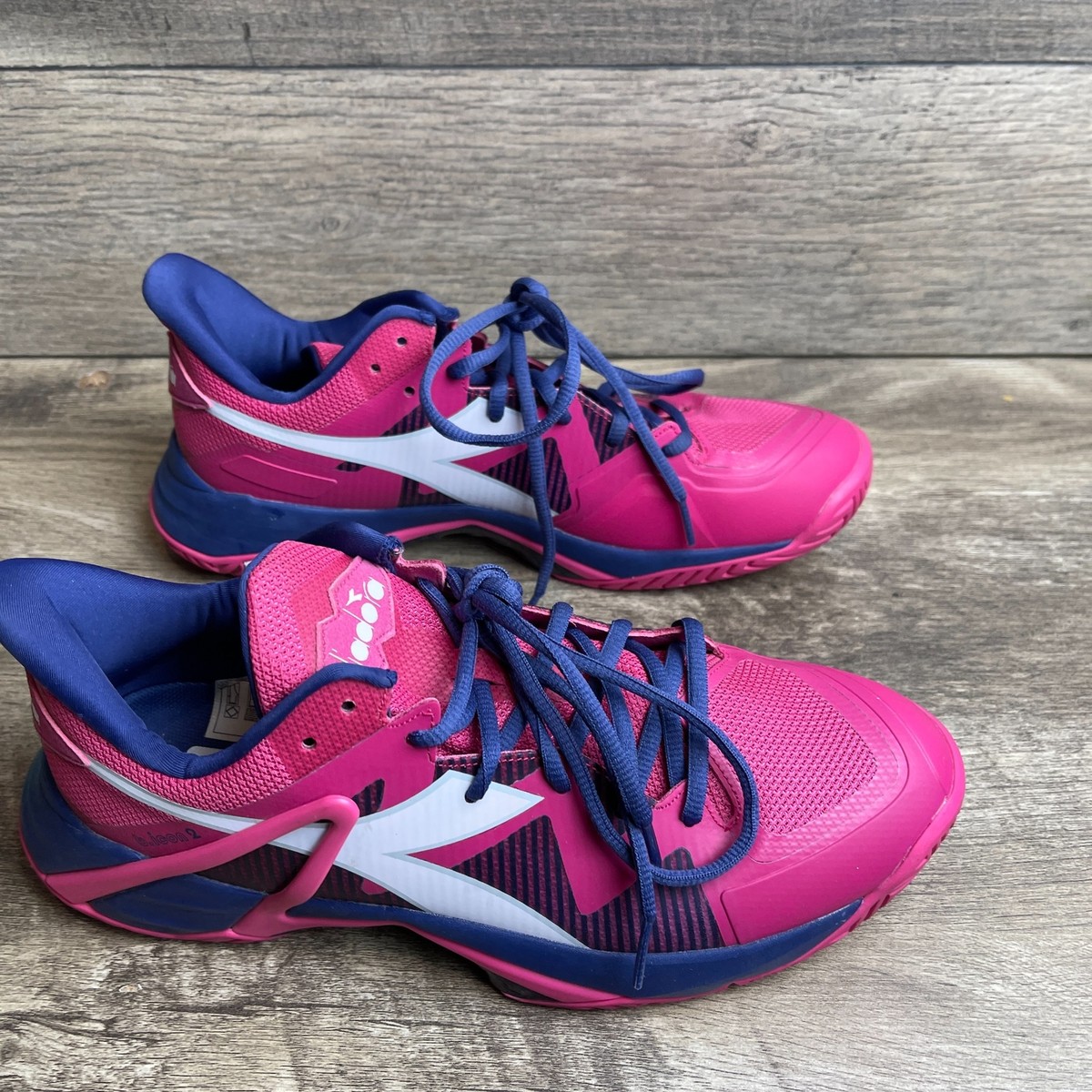 diadora テニスシューズ ブラック/ピンク Amazon.co.jp: [ディアドラ] テニスシューズ 174437 SPEED