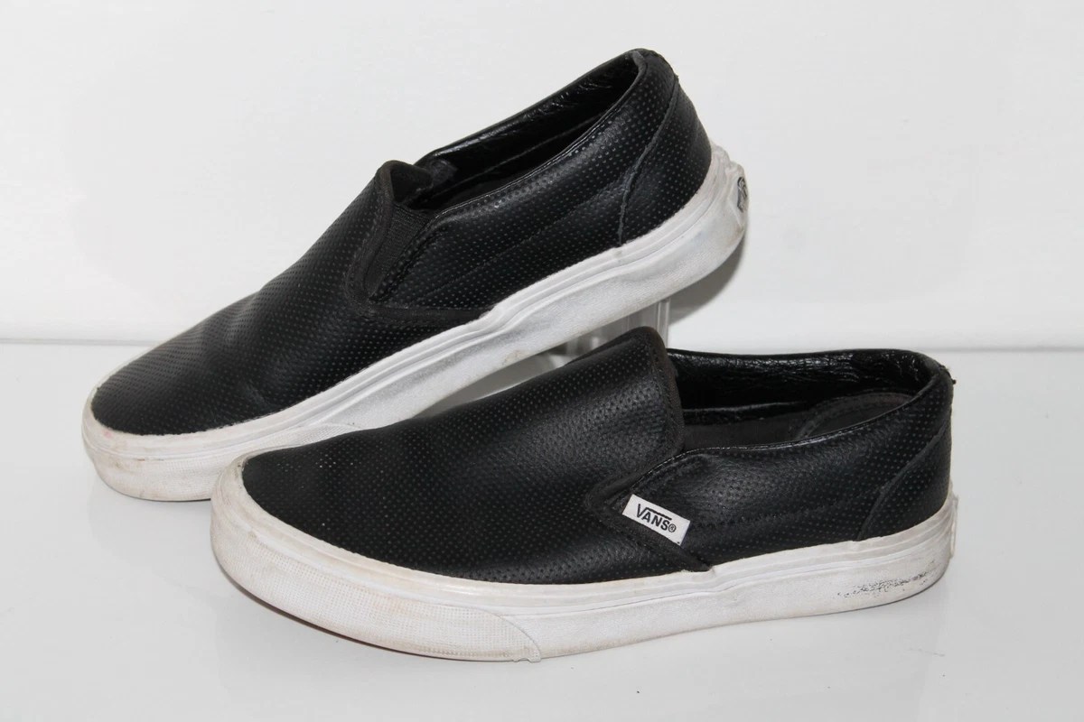 vans patent leather slip ons