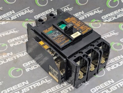 USED Fuji Electric EA53B Auto Breaker 50 Amps BB3BEB-050 Auxiliary Switch