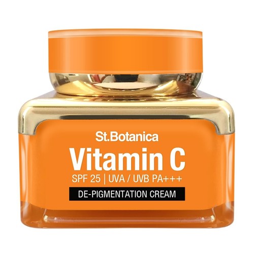 Crème dépigmentante vitamine C, E et acide hyaluronique, 50g | pour femme, paquet de-1