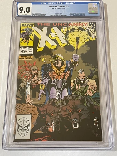 Uncanny X-Men # 252 (11/89) CGC Graded Copper Age Comic Book 9.0 VF/NM WP