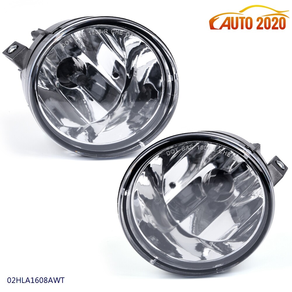 Clear Fog Light Front Bumper Lamp with Bulbs for 04-15 Nissan Titan 05-07 Armada