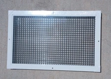 Aluminum Eggcrate Return Air Grille, Fits 12x20 and 20x12 Duct Opening