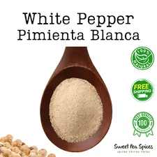 Ground White Pepper - All Sizes - Pimienta Blanca - Piper Nigrum