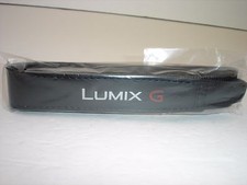 Panasonic LUMIX G camera strap White logo on Black New condition 1" wide  01486