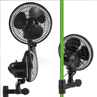 DEPMOG Ventilatore a clip Ø22 cm oscillante growbox tenda da coltivazione clipfan clima ventilatore a clip