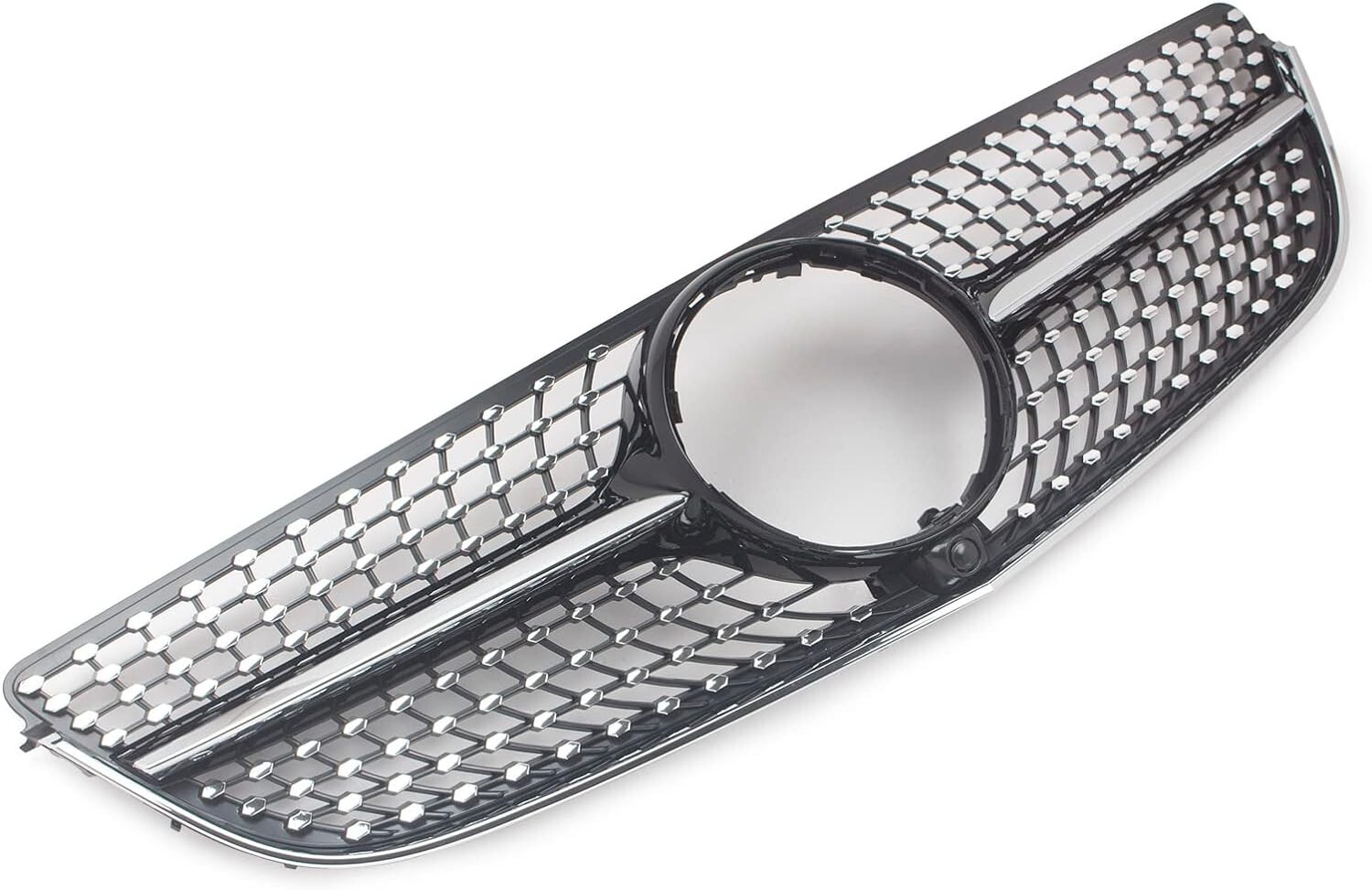 Calandre diamant noire Mercedes Classe E C207 A207, finition chrome prestige ABS