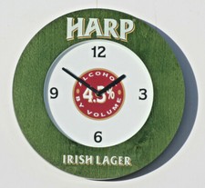 Harp Wall Clock Irish Larger Clock 15.1/4 inch diameter