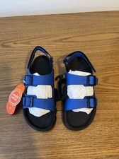Wonder Nation Adjustable Non Marking Outsole Sandals SZ 3 Blue Straps Brand New