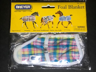 Breyer Foal Blankets Plaid Multicolored Horse Accessories Set of 3 #2810 NOS