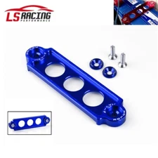 Blue JDM Aluminum Car Battery Tie Down Bracket for CRX 1988-2000