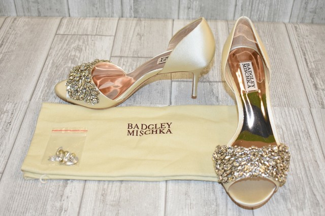 badgley mischka hansen crystal embellished sandal
