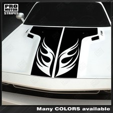 Dodge Challenger Hood Fire Wings T-stripes Decals 2008 2009 2010 Pro Motor