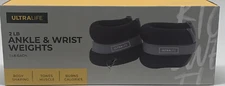 Ultralife Ankle & Wrist Weights 2.5 lbs each 5 lb total Black Toning Shaping New