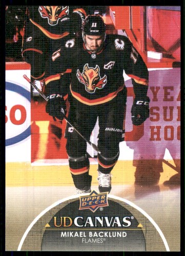 2021-22 Upper Deck Canvas Mikael Backlund Calgary Flames #C11